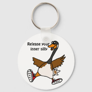 XX Freigabe Ihr inneres albernes - Gans Schlüsselanhänger