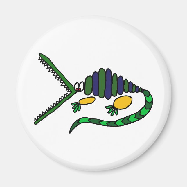 XX: Funky Crocodile Art Magnet (Vorne)