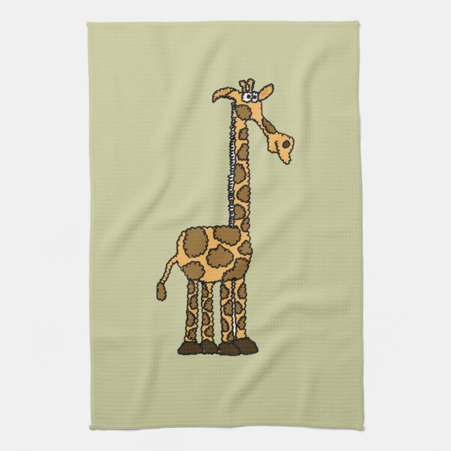 XX Funky Giraffen-Cartoon Handtuch (Vertikal)