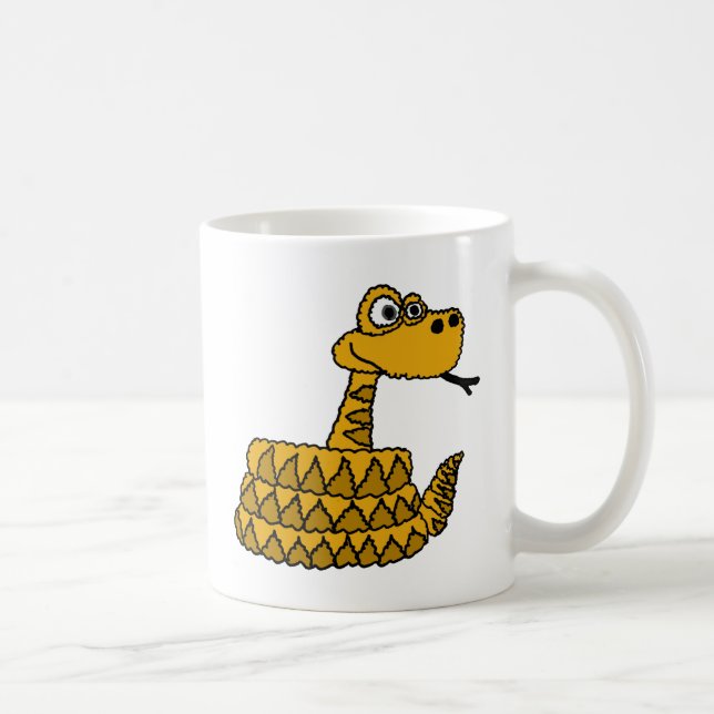 XX Funky Klapperschlangen-Cartoon Kaffeetasse (Rechts)