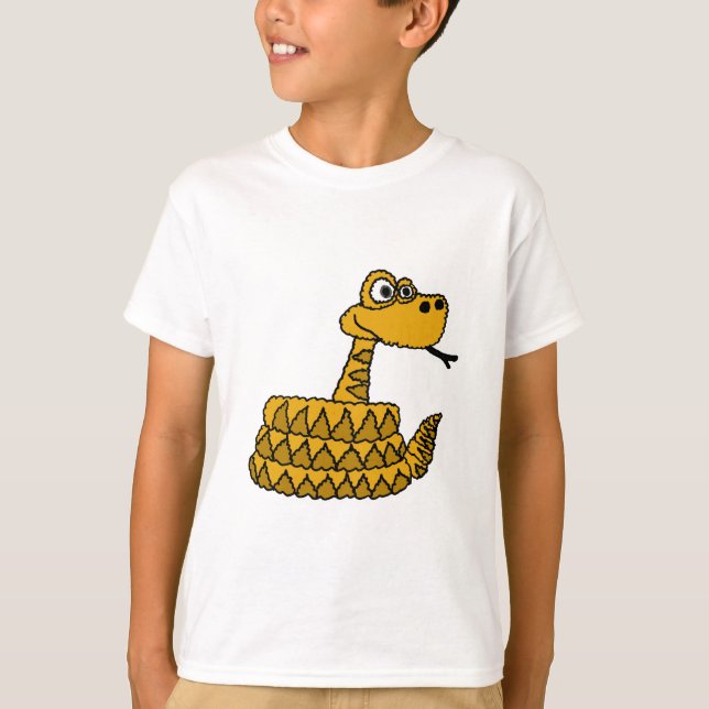 XX Funky Klapperschlangen-Cartoon T-Shirt (Vorderseite)
