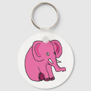 XX - Funny Pink Elephant Schlüsselanhänger