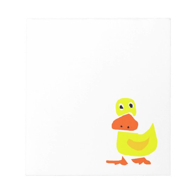 XX - Funny Primitive Art Duck Notizblock (Vorderseite)