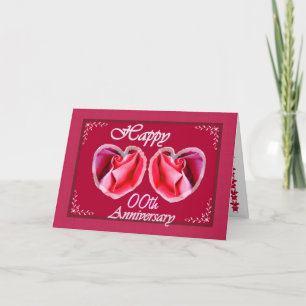 xx. Hochzeitstag Farn gefülltes Herz Karte