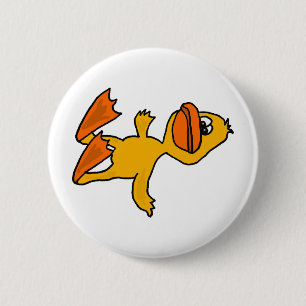 XX lustiger toter Enten-Cartoon Button