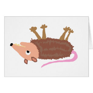 XX lustiger toter Opossum Roadkill Cartoon