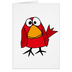 XX lustiger trauriger Kardinals-Vogel-Cartoon