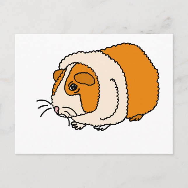 XX - Niedliche Guinea Cartoon Postkarte (Vorderseite)