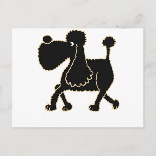 XX - Niedliches Schwarz-Weiß-Design Postkarte