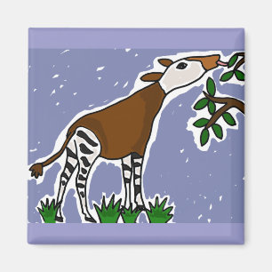 XX Okapi-Kunst-Cartoon Magnet