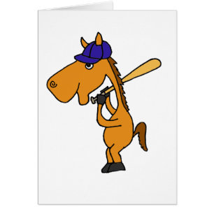 XX Pferd, das Baseball spielt