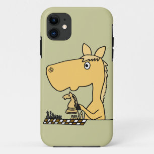 XX Pferd, das Schach-Cartoon spielt title_seo2