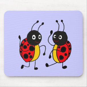 XX tanzende Marienkäfer Mousepad