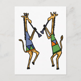 XX- TanzGiraffen Postkarte