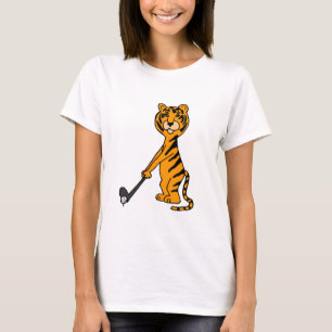 XX Tiger, der Golf-Cartoon spielt T-Shirt