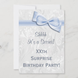 XX. ÜBERRASCHUNG Geburtstagsparty Damask und Bow Einladung