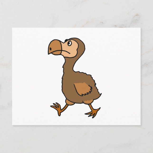 XX - Unglaublich witzig Dodo-Bird-Design Postkarte (Vorderseite)