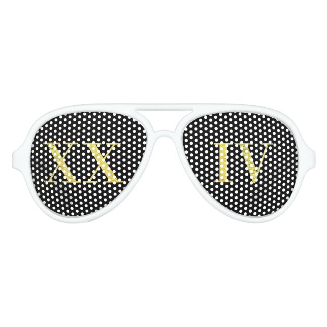 XXIV Lunettes de soleil en or 24K (Devant)