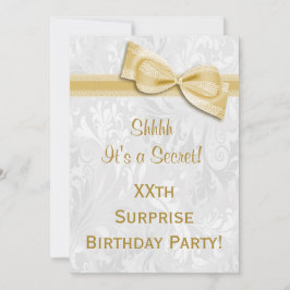 XXth ÜBERRASCHUNG Geburtstags-Party-Damast und Einladung