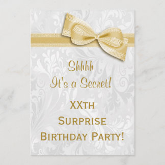 XXth ÜBERRASCHUNG Geburtstags-Party-Damast und Einladung
