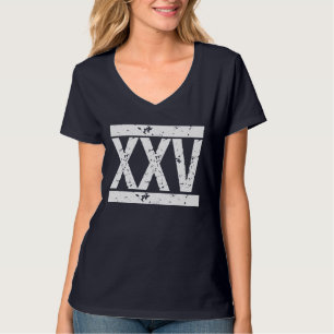 XXV 25ème T-shirt d'anniversaire de CHIFFRES