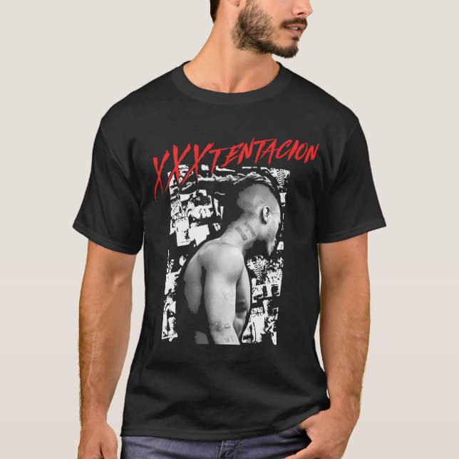 Xxxtentacion Collage Black T-Shirt (Vorderseite)