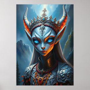 Xylanthia die gehörnte Orakel - Gothic Dark Fantas Poster