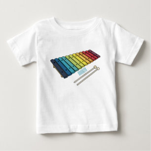 Xylophon-Cartoon-Abbildung Baby T-shirt