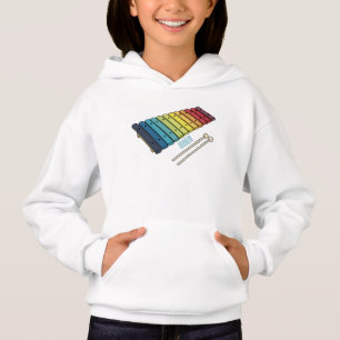 Xylophon-Cartoon-Abbildung Hoodie