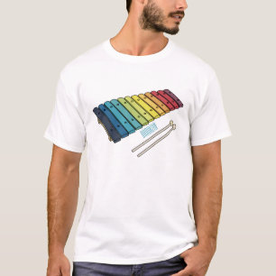Xylophon-Cartoon-Abbildung T-Shirt