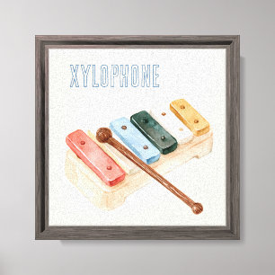 Xylophon Musikinstrument Leinwanddruck