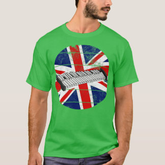 Xylophon UK-Flagge Großbritannien Xylophonist Perc T-Shirt