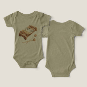 Xylophone Brun Beige Blanc