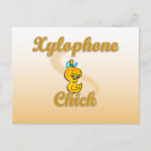 Xylophone Chick Postkarte