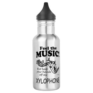 Xylophone fühlt sich wie Musik Edelstahlflasche