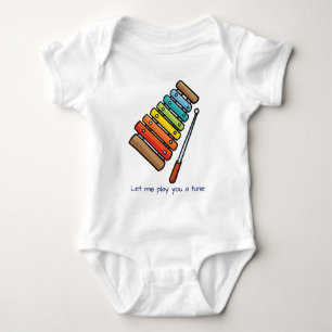 Xylophone Glockenspiel Schlagzeug Baby Strampler