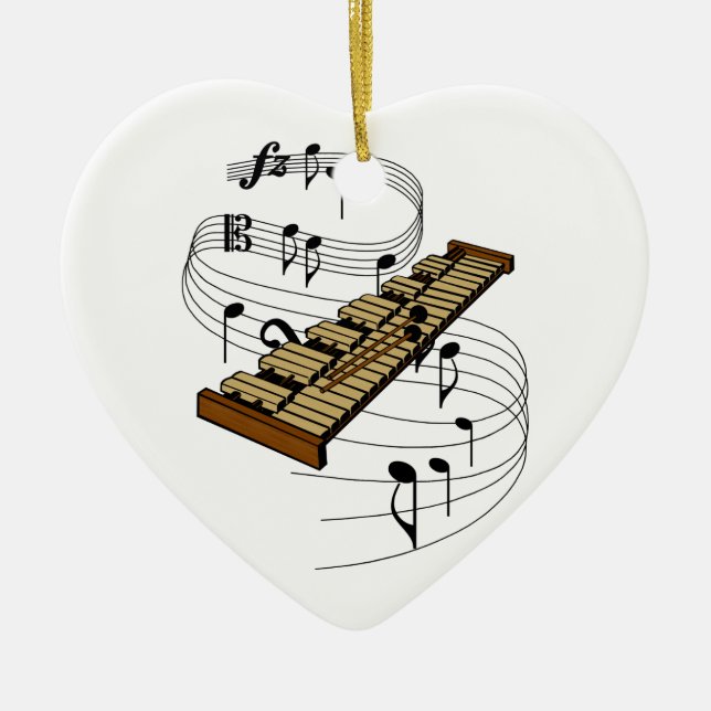 Xylophone Keramik Ornament (Vorne)