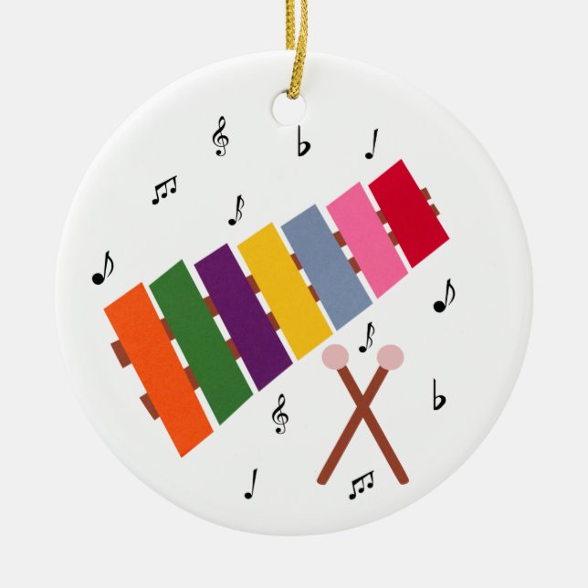Xylophone Multicolore Musikanlage Cartoon Keramikornament (Vorne)