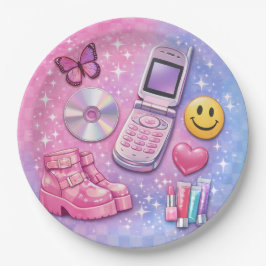 Y2K 2000's Party Plate Pappteller