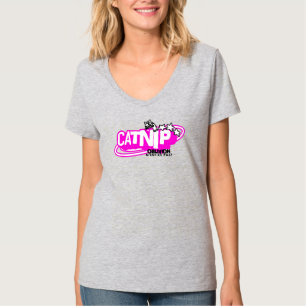 Y2K-Ästhetik-Katzenminze-Vergessenheit-Retro-Rosa- T-Shirt
