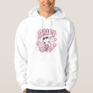 Y2K-Ästhetik Süße-Hasen-Pastell-Grafik-T-Shirt Hoodie