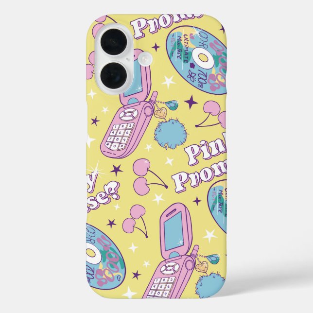 Y2K Ästhetische Drehte iPhone 16 Hülle (Rückseite)