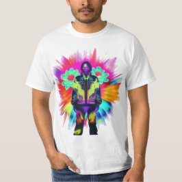 Y2K Bloom: Techwear trifft Leuchtende Natur T-Shirt