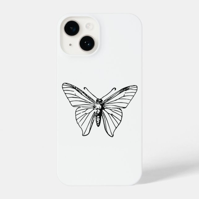 Y2K Butterfly Ästhetik" Retro iPhone Case iPhone 14 Hülle (Rückseite)