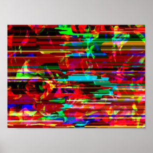 Y2k Cyberpunk Tech Modular Synthesize Graphic Poster