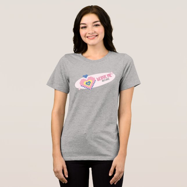 Y2k-Herzpixel Tri-Blend Shirt (Vorderseite voll)