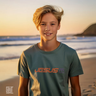 Y2K Jesus sphärisches Kreuz christlich inspirieren T-Shirt