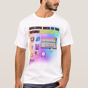 Y2K Klicken Sie hier Retro Desktop Ästhetisches T- T-Shirt