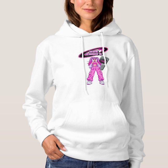 Y2K Nostalgie: Anime Girl Dream T-Shirt der 2000er Hoodie (Vorderseite)