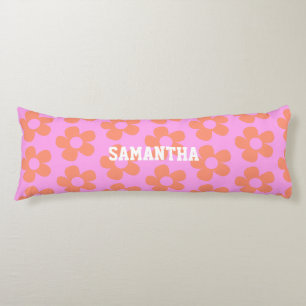 Y2k Preppy Hot Pink Blume Dorm Décor individuelle  Seitenschläferkissen